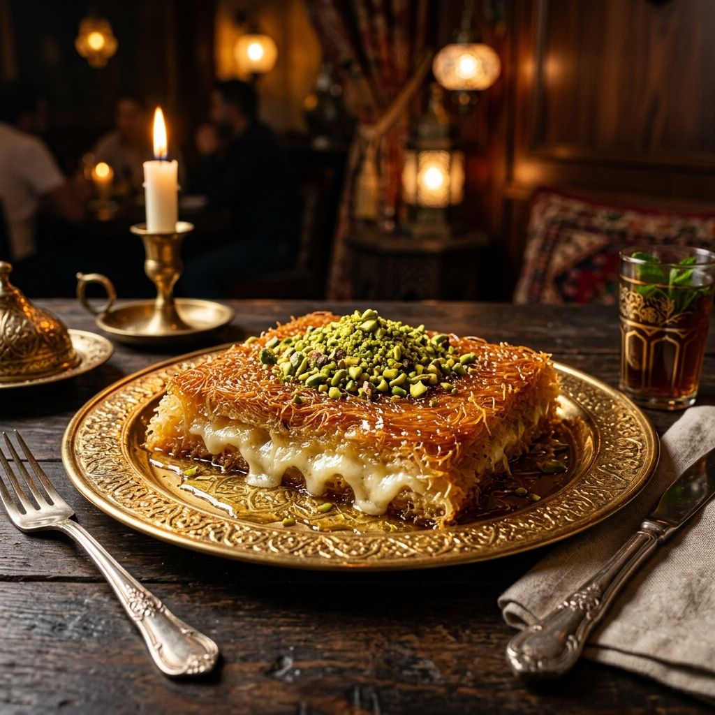 Golden Kunafa Dessert